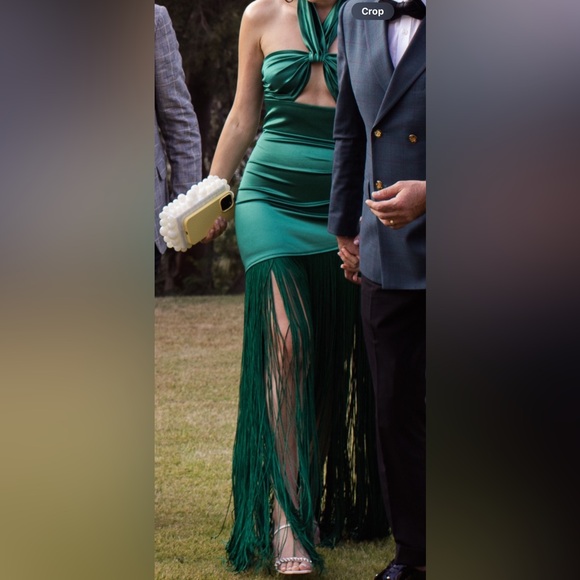 BRONX AND BANCO BALI GOWN IN EMERALD GREEN - Picture 5 of 7